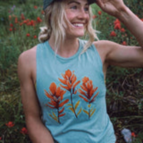 Rachel Pohl Art Tops - Rachel Pohl Art Paintbrushes Muscle Tank